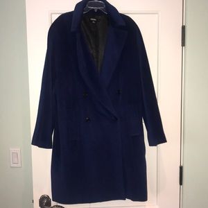 Oversized blue DKNY coat